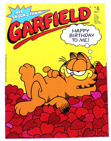 Garfield Comic Magazin Nr. 6 (1987): Happy Birthday to me! von Bavaria Comic Verlag